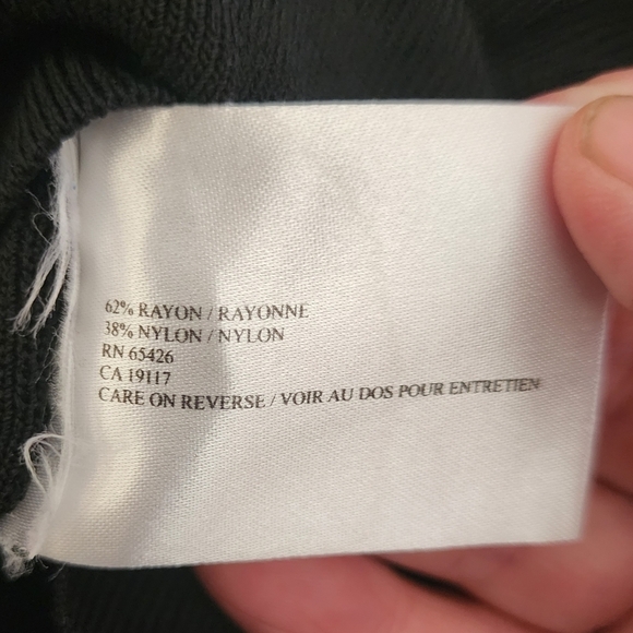 Vintage David Brooks Black Sweater Bow Collar Women's Medium M Round Neck EUC - Picture 6 of 7